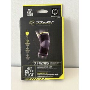 DonJoy Knit Knee Sleeve Compression 4 Way Stretch Lightweight Size Small New!